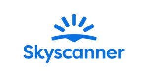 skyscsnner logotipas be fono, mobiliosios programėlės kelionėms