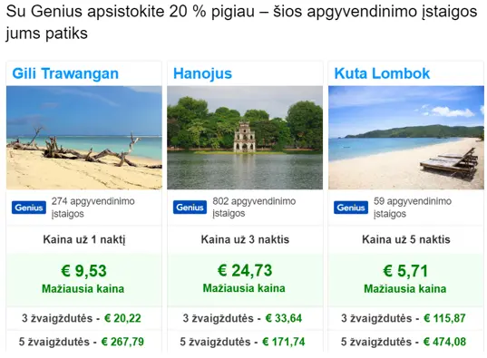 kaip sutaupyti užsakinėjant viešbučius
